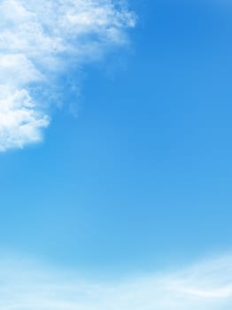 blue sky is covered by white clouds