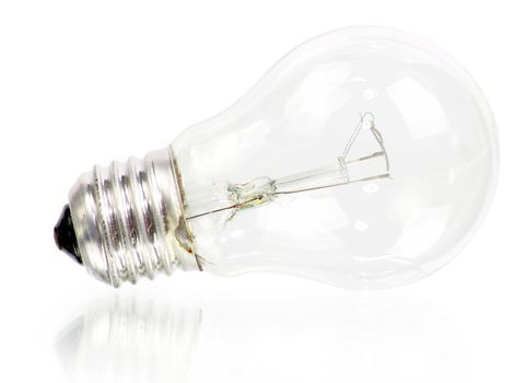 Light bulb isolated on white