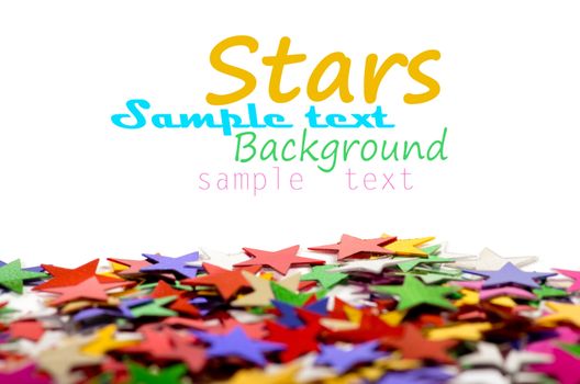 Colored stars background for your text on photo, and other.