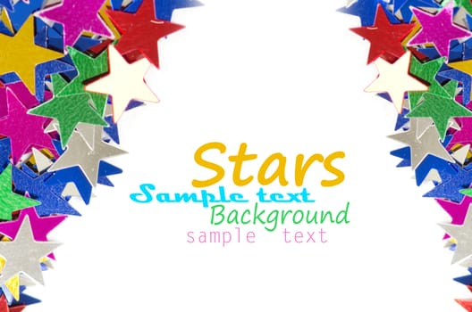 Colored stars background for your text on photo, and other.