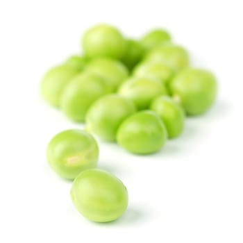 Pea bean pile isolated on white