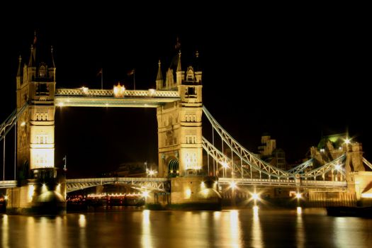 Tower bridge by night
 London U.K.