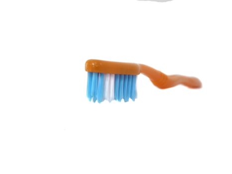 a close -up shot of a toothbrush