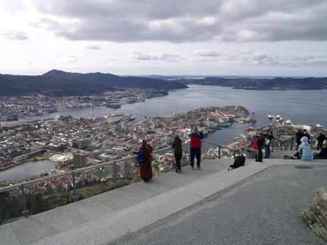 view from floyen in Bergen 