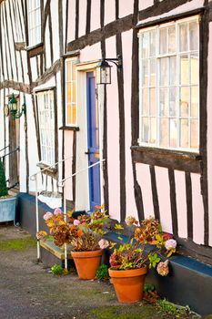 Traditional english houses in Laveham village, Suffolk, UK