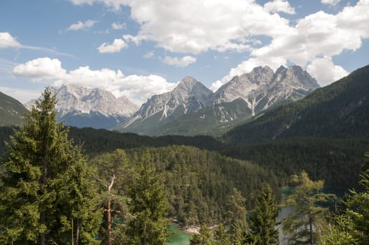 nature on the fernpass from austria to italy