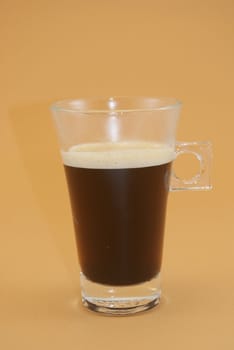 glass of express coffee