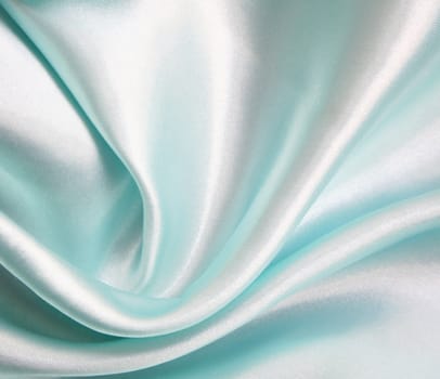 Smooth elegant blue silk can use as background