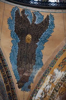 Interior of the Hagia Sophia in Istanbul. Turkey 