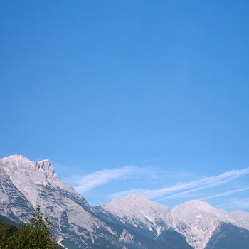 view to the Alps mountains