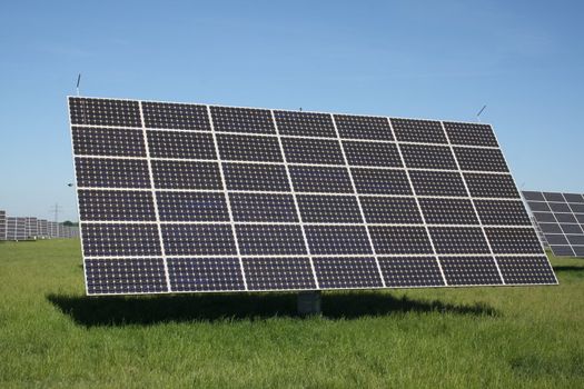 solar panels to generate electricity