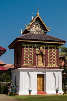 Tripitaka house, Wat Hua Kwang in Nan Thailand