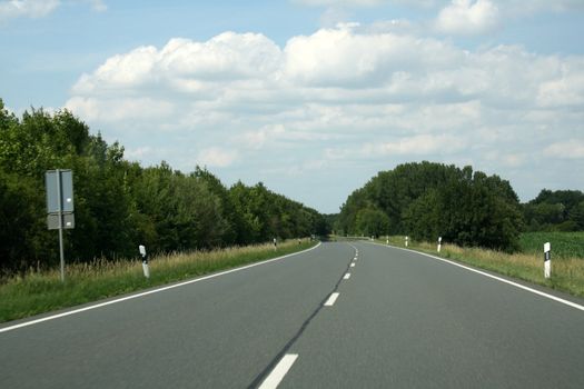 nice long and wide roads for car drivers