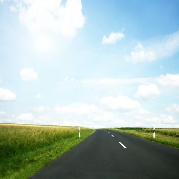 nice long and wide roads for car drivers