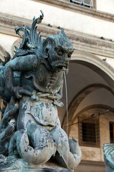 Piazza della Santissima Annunziata in Florence, Italy 