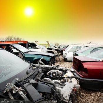 scrap yard for car recycling