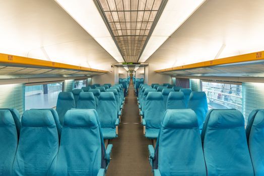 maglev train interior in shanghai china