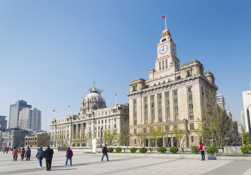 the bund in shanghai riverside china