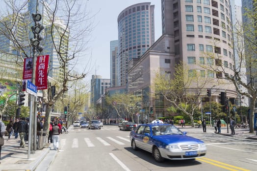 view of central shanghai in china