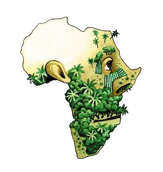 Cartoon to Africa