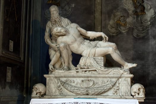 Basilica of Santissima Annunziata in Florence. Pietà by Baccio Bandinelli