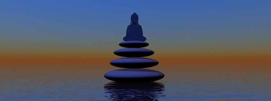 stones and buddha
