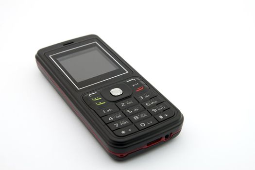 a generic mobile phone on white background