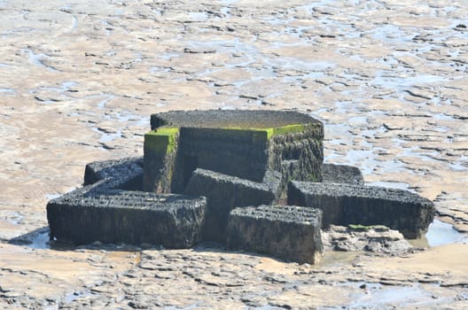 World war 2 Bunker in mud