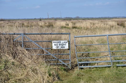 Private land sign