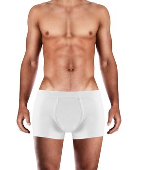 muscular man in underwear