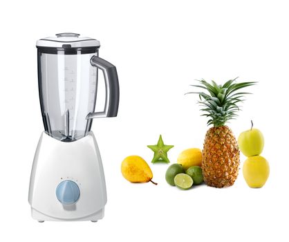 blender with fruits