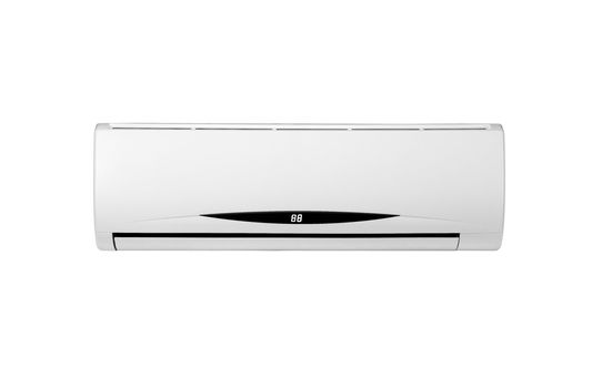 white air conditioner isolated on white