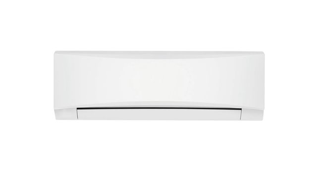 Air conditioner on white