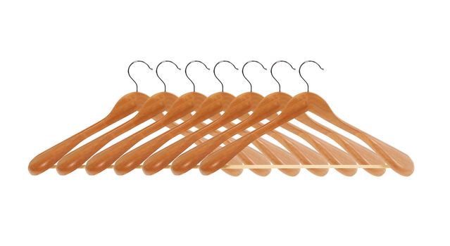 wooden hanger set