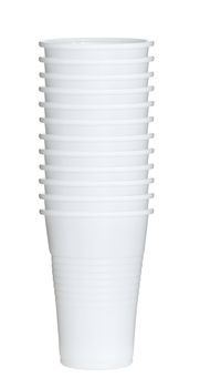 White paper coffee cups