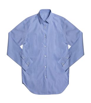Blue shirt isolated on white background