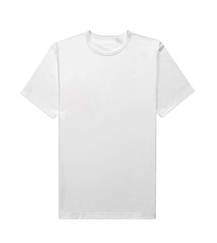 white T-shirt isolated on white background