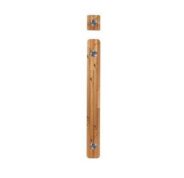 wooden alphabet - letter I� on white background