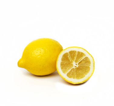 Lemons isolated on white background