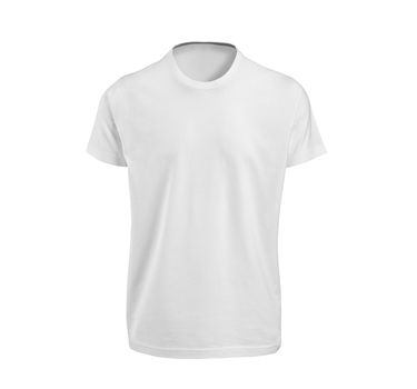 white T-shirt isolated on white background