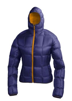 blue winter jacket