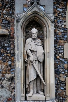 Stone church statue