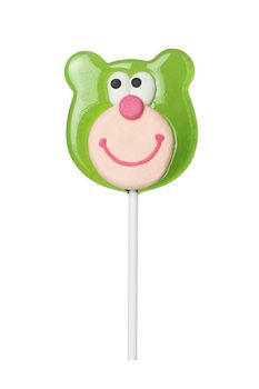 Sweet lollipop of a bear head