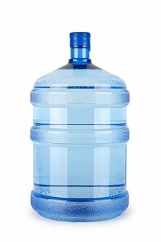 A large bottle of pure water on a white background