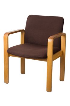 old chair on a white background
