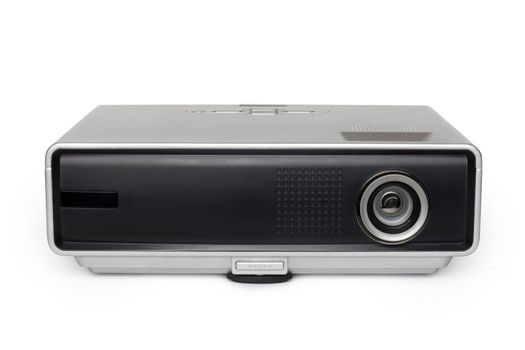 multimedia projector on white background