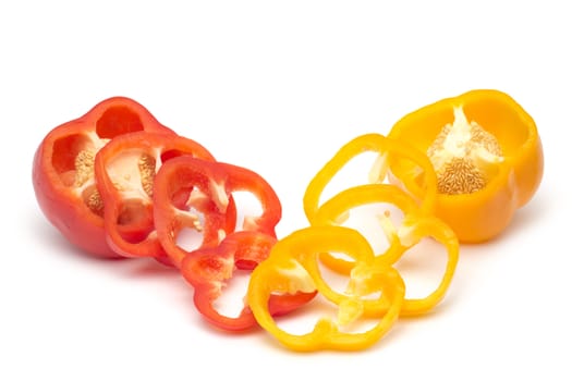 red pepper isolated on white background