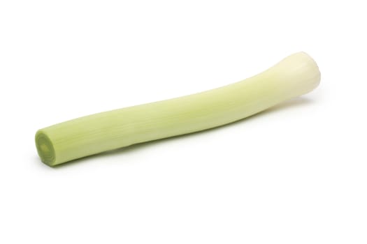 green celery sticks on white background