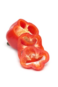 red pepper isolated on white background