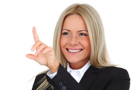 business woman portrait isolated close up